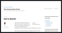 Desktop Screenshot of conservativeunion.net