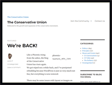 Tablet Screenshot of conservativeunion.net